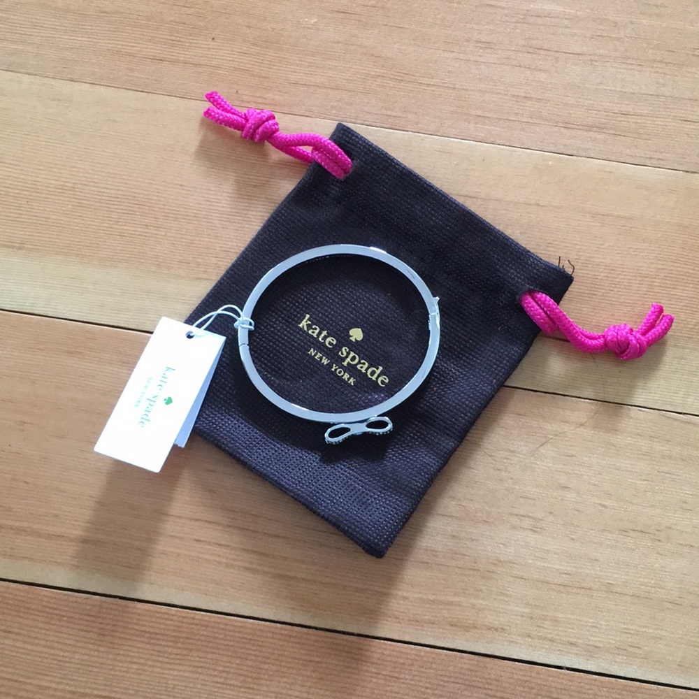 Kate Spade bow bracelet silver